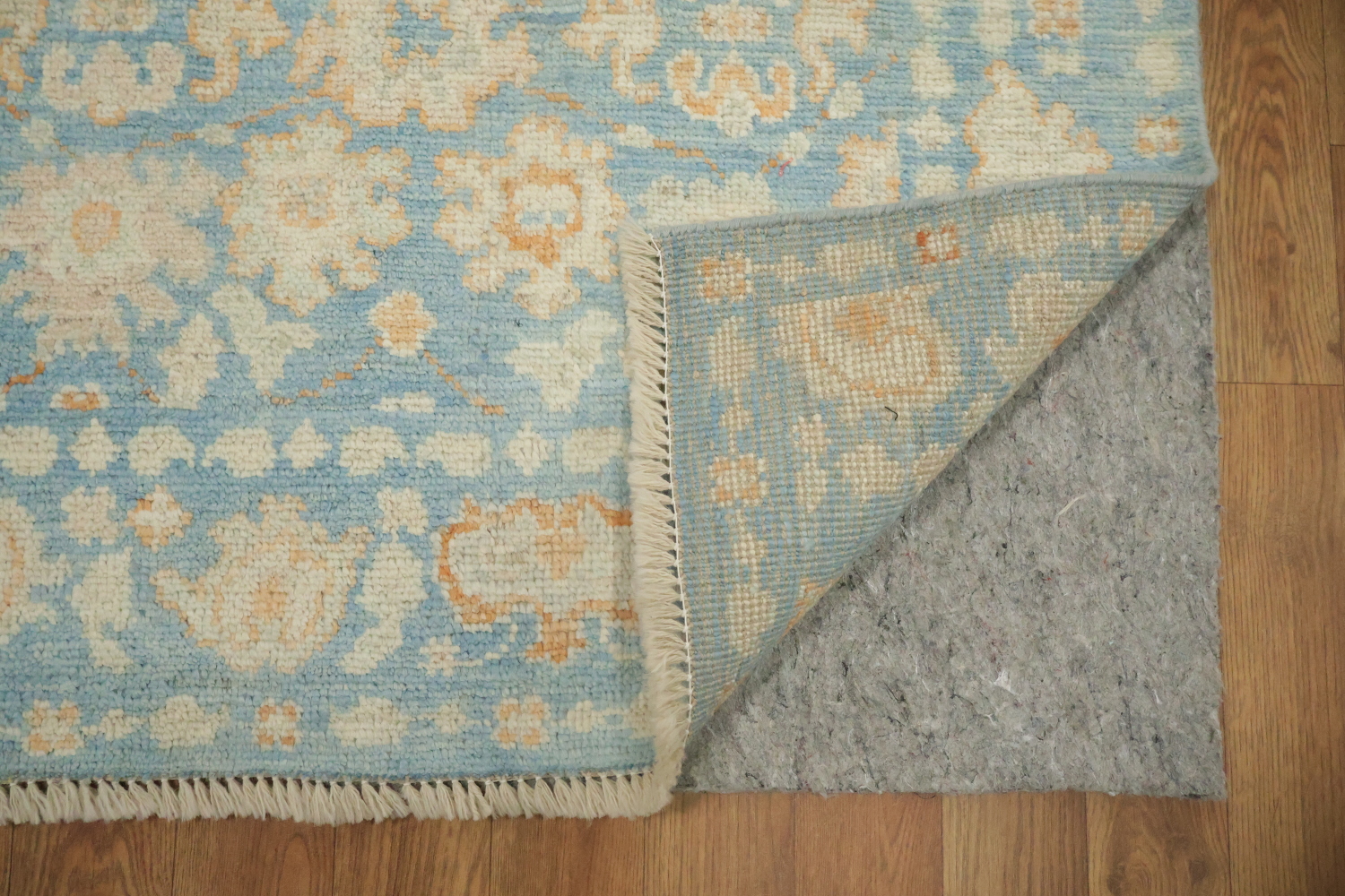 Vegetable Dye Oushak Turkish Foyer Rug 3x4
