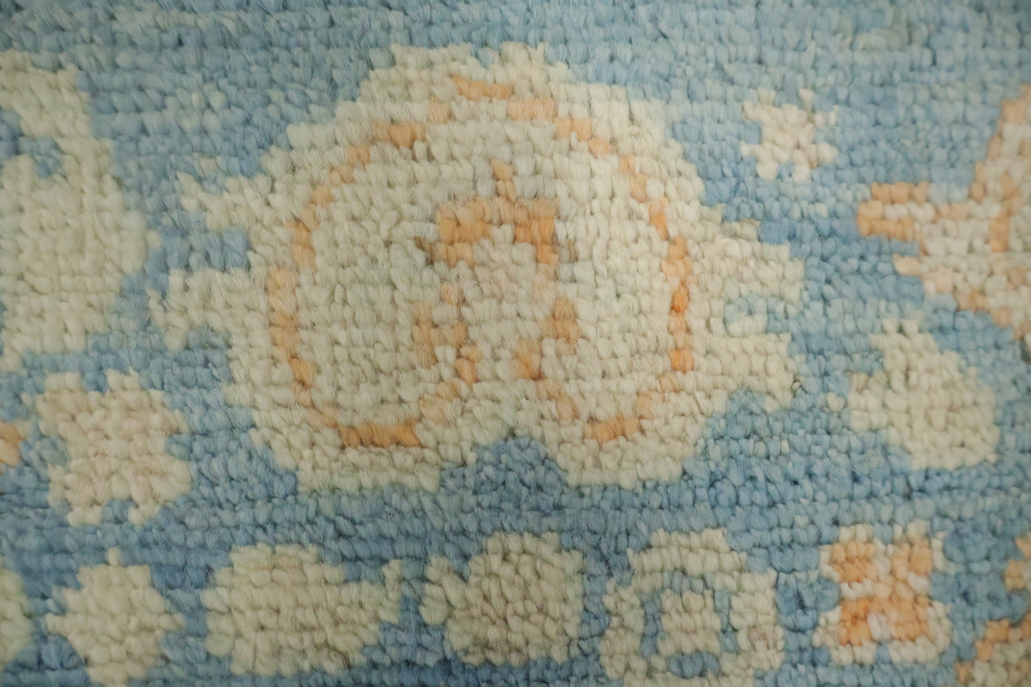 Vegetable Dye Oushak Turkish Foyer Rug 3x4