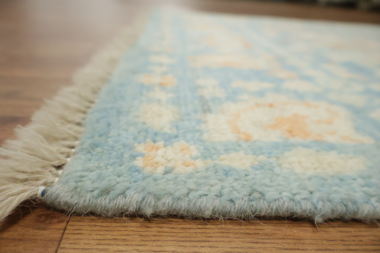 Vegetable Dye Oushak Turkish Foyer Rug 3x4