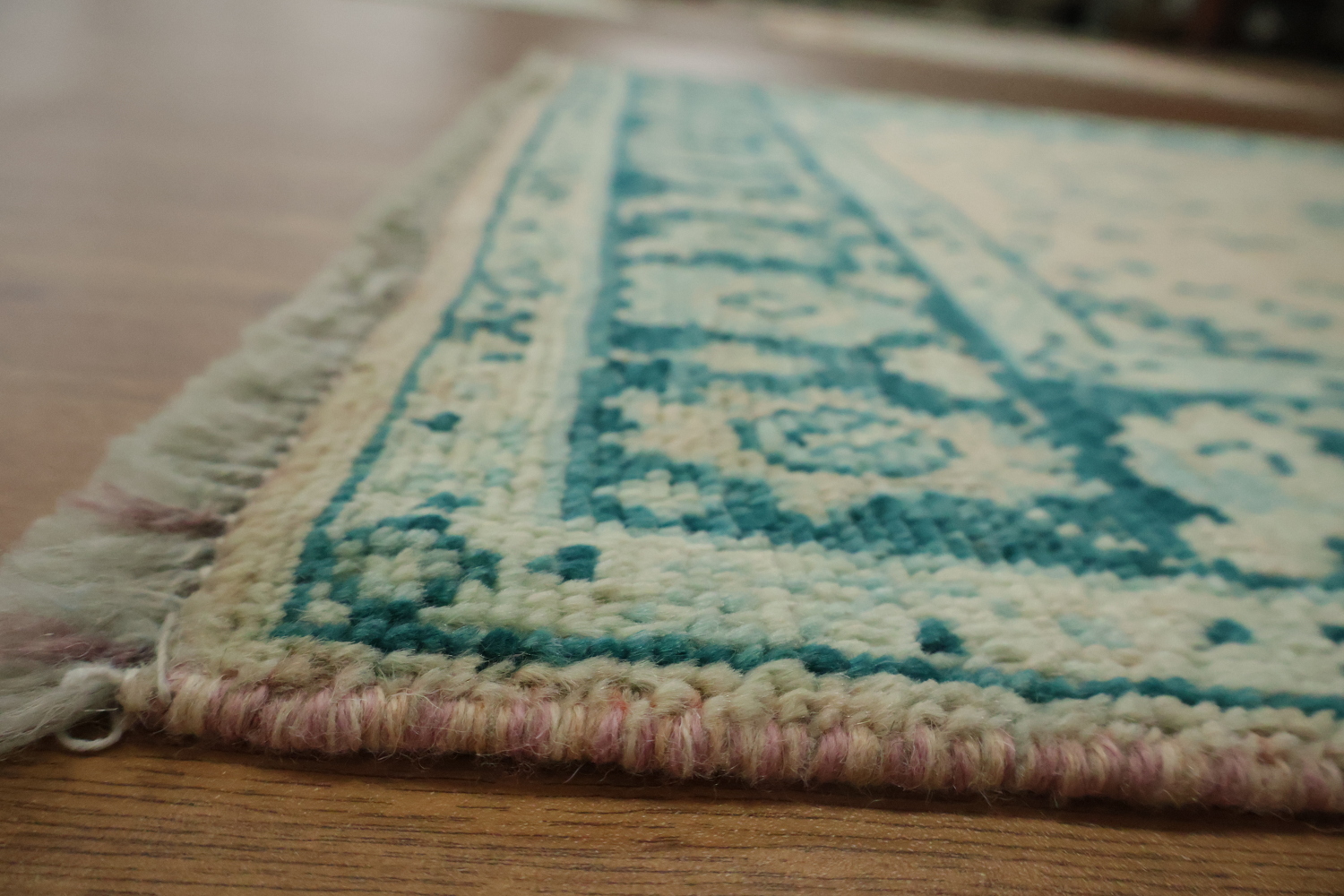 Vegetable Dye Oushak Turkish Rug 3x4
