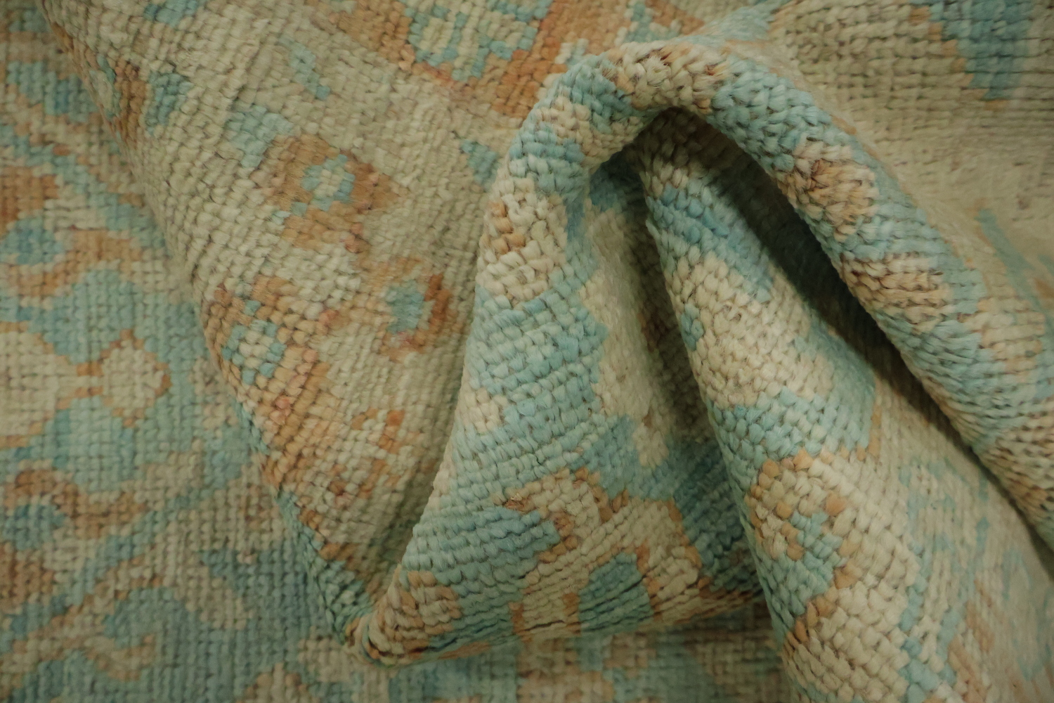 Vegetable Dye Oushak Turkish Rug 3x4