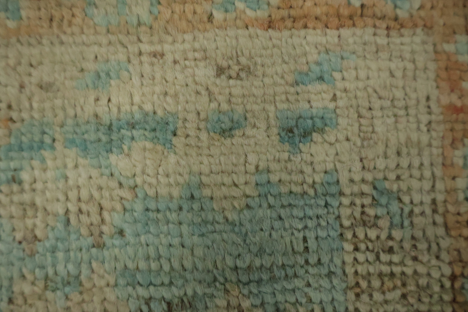 Vegetable Dye Oushak Turkish Rug 3x4