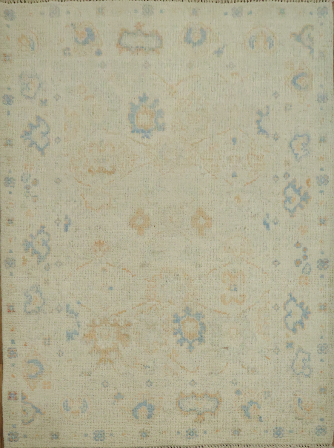 Vegetable Dye Oushak Turkish Accent Rug 3x4