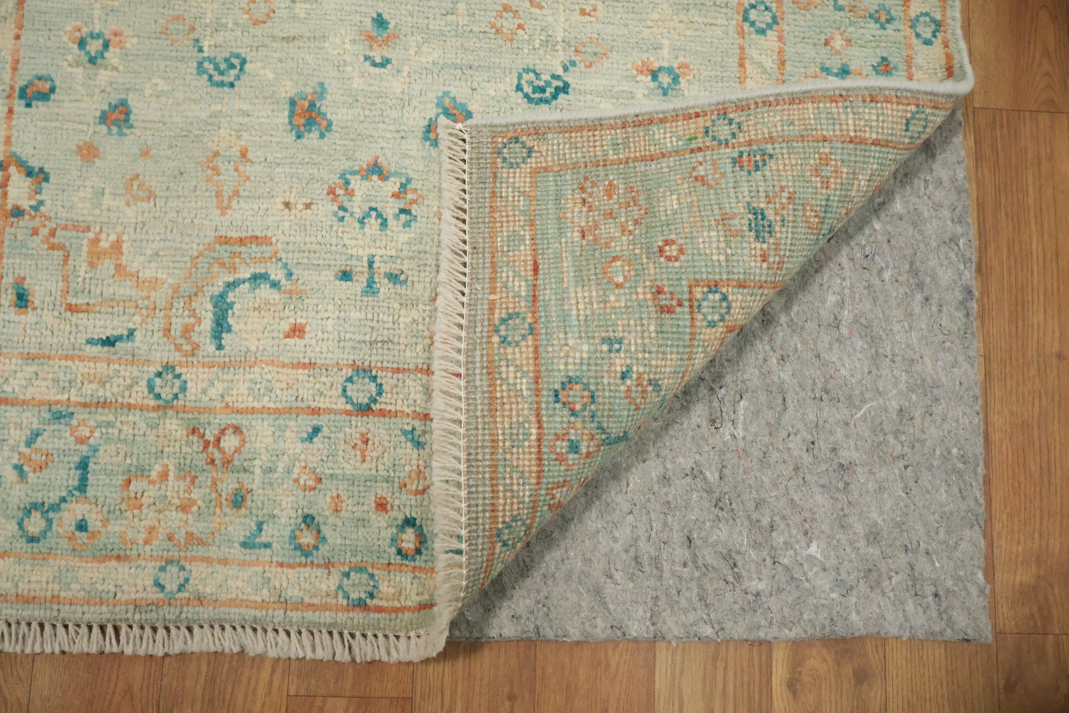 Vegetable Dye Oushak Turkish Foyer Rug 3x4