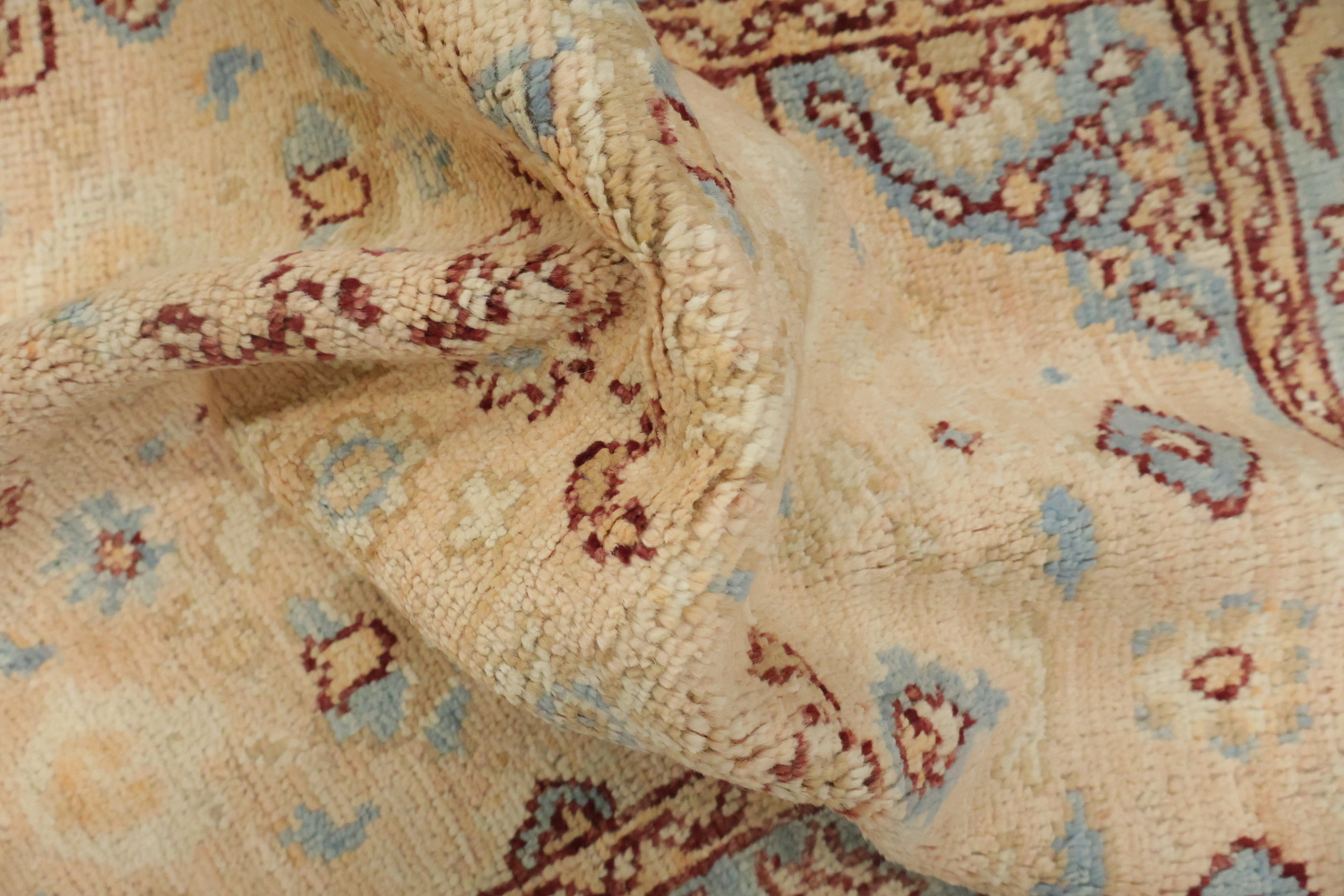 Vegetable Dye Oushak Turkish Accent Rug 3x4