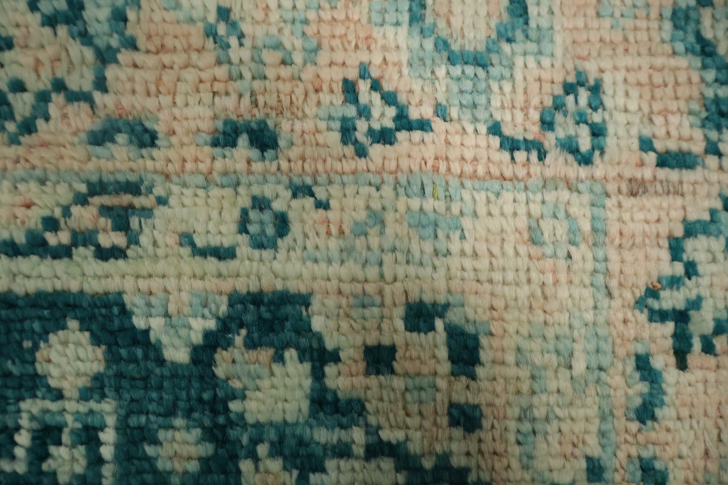 Vegetable Dye Oushak Turkish Foyer Rug 3x4