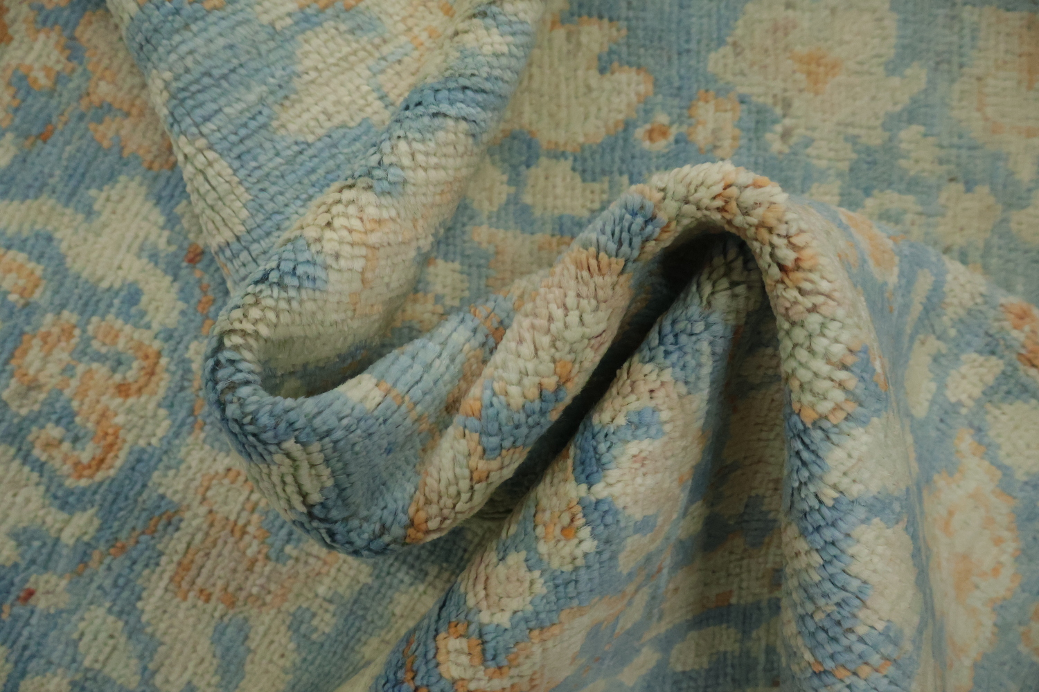 Vegetable Dye Oushak Turkish Accent Rug 3x4