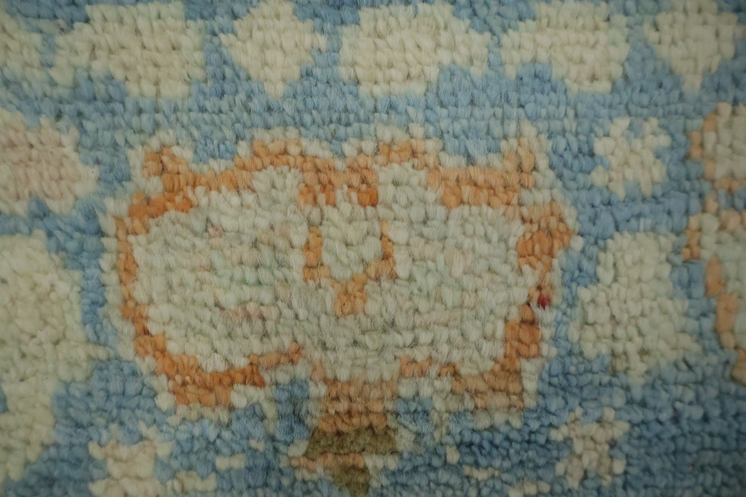 Vegetable Dye Oushak Turkish Accent Rug 3x4
