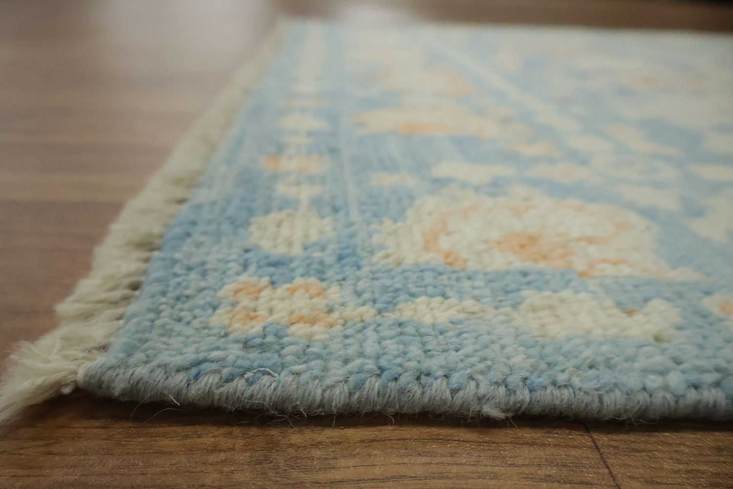 Vegetable Dye Oushak Turkish Accent Rug 3x4