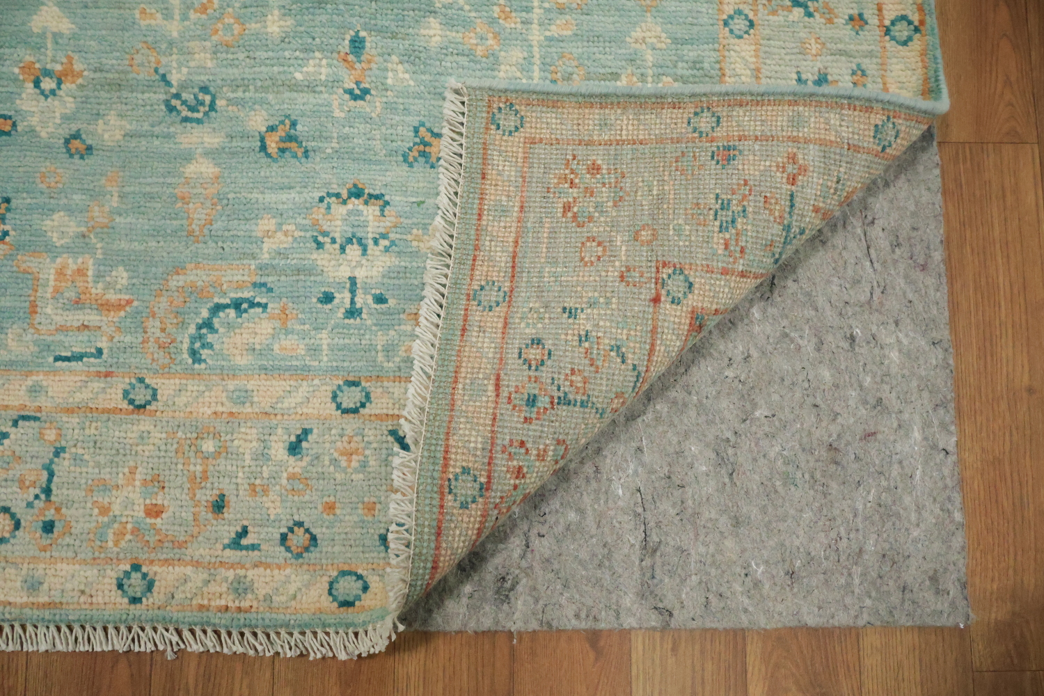 Vegetable Dye Oushak Turkish Foyer Rug 3x4