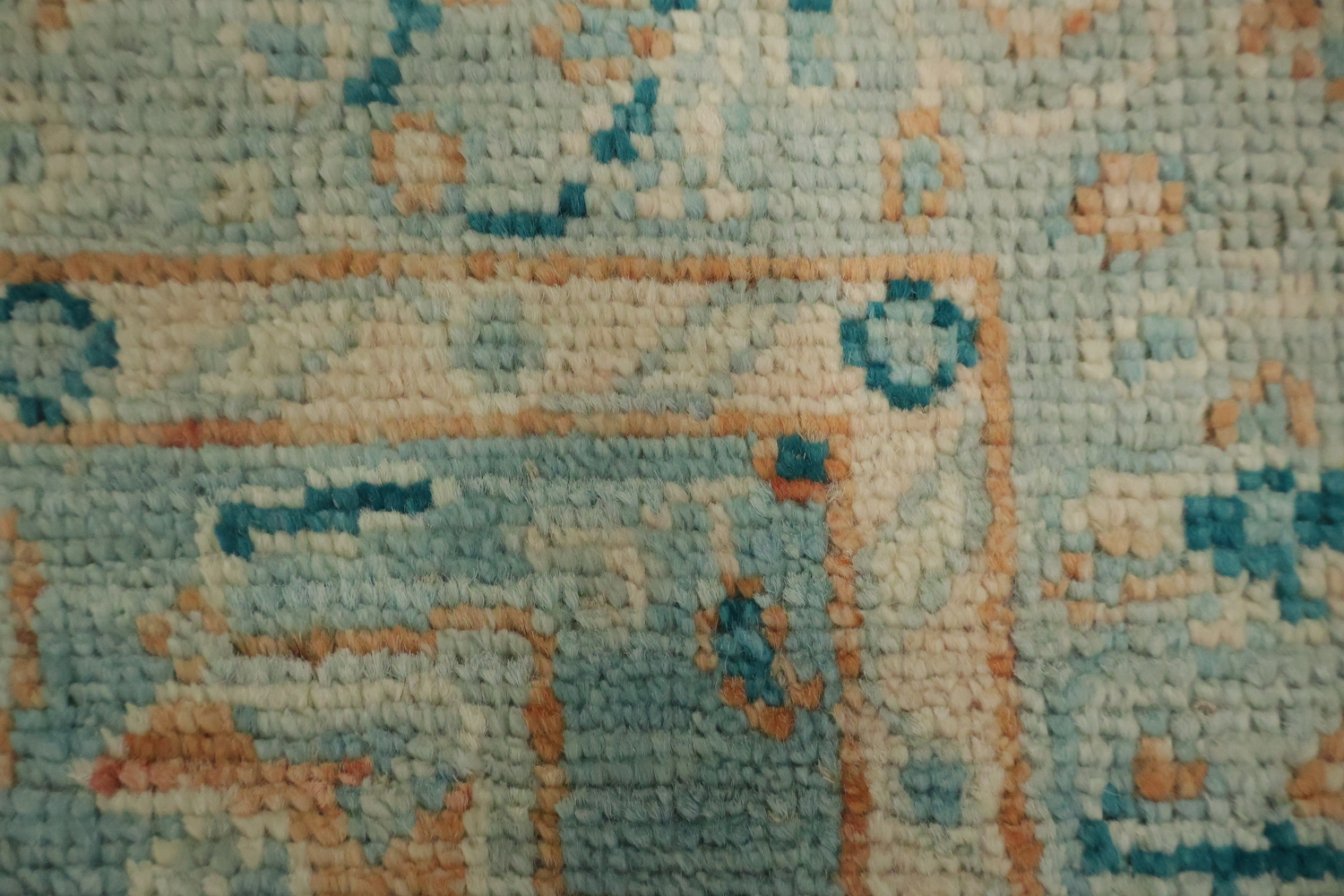 Vegetable Dye Oushak Turkish Foyer Rug 3x4
