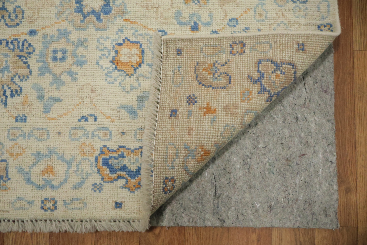 Vegetable Dye Oushak Turkish Foyer Rug 3x4