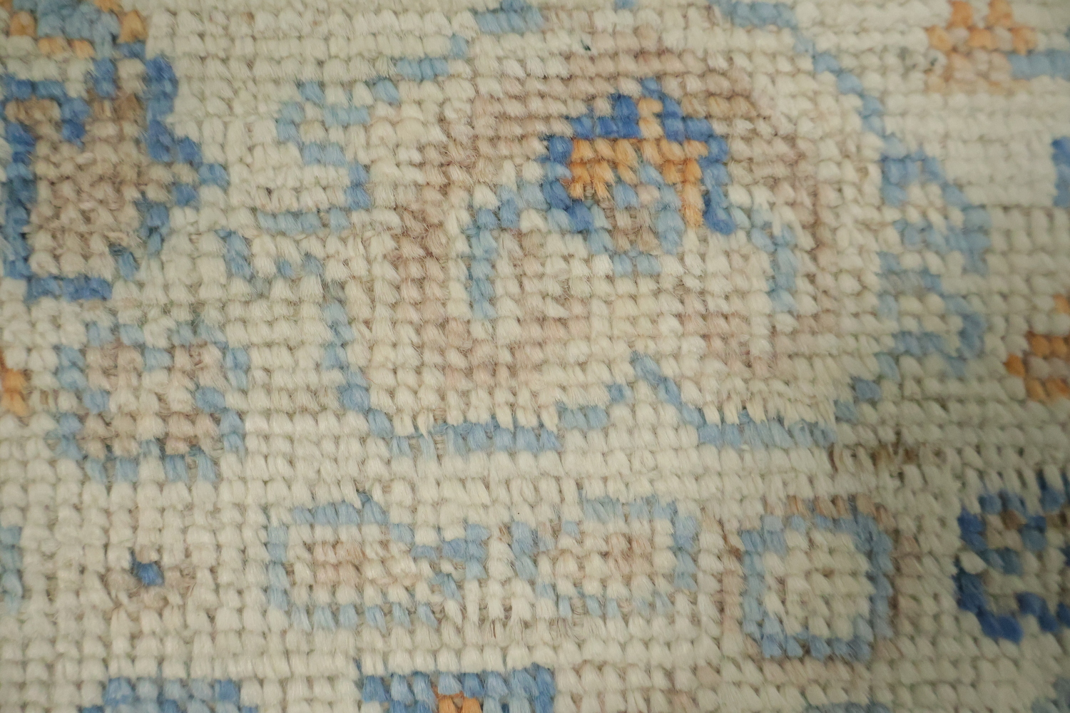 Vegetable Dye Oushak Turkish Foyer Rug 3x4