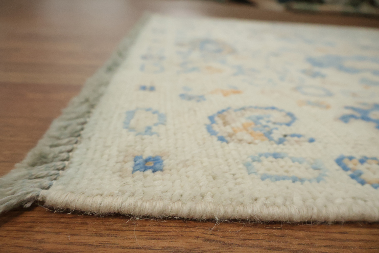 Vegetable Dye Oushak Turkish Foyer Rug 3x4