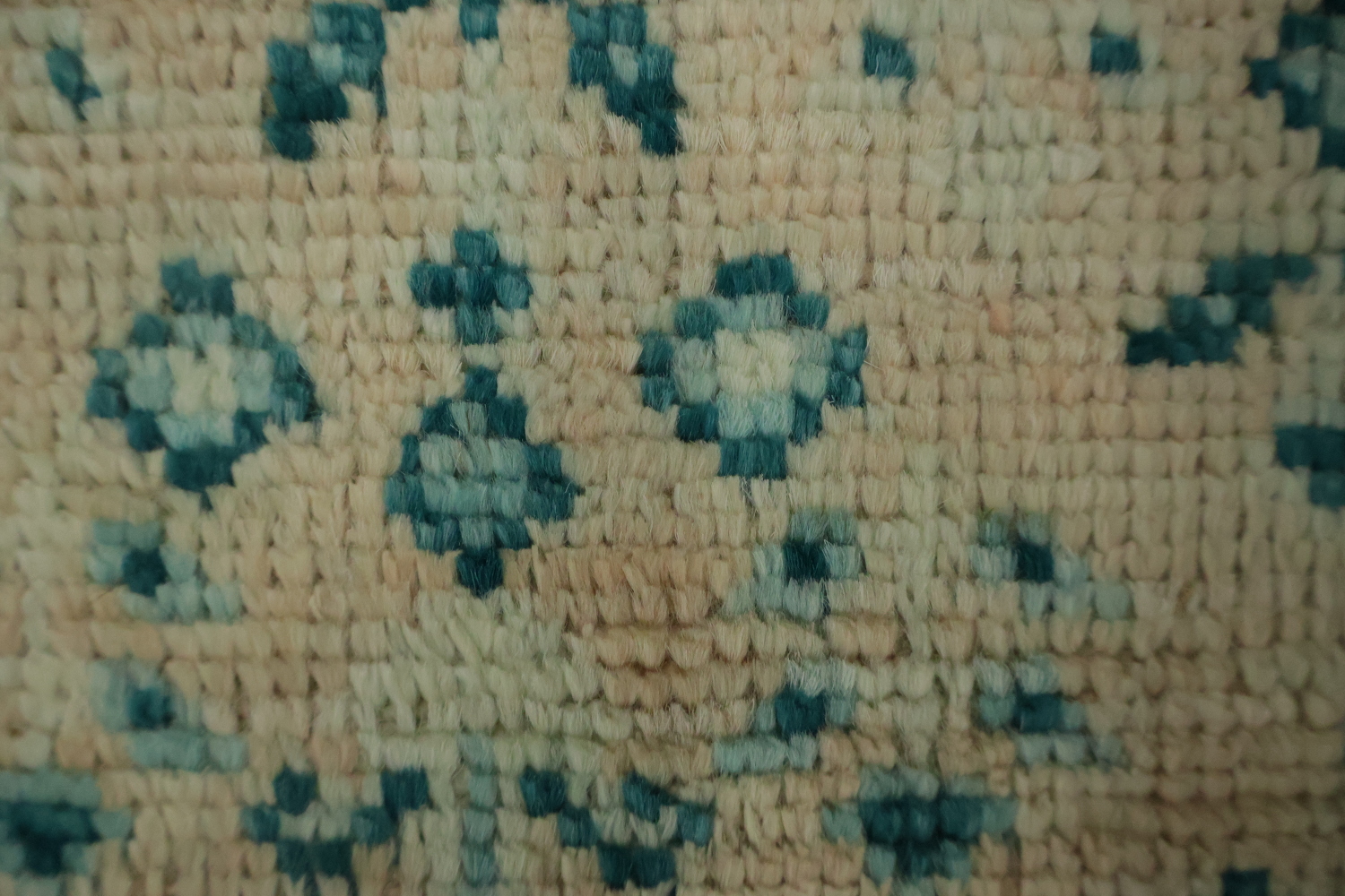 Vegetable Dye Oushak Turkish Accent Rug 3x4