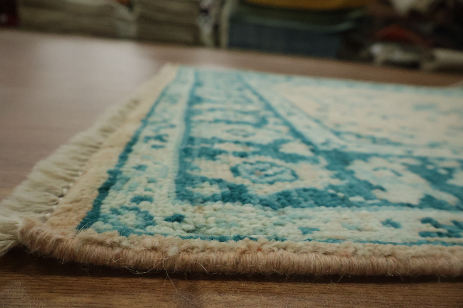 Vegetable Dye Oushak Turkish Accent Rug 3x4
