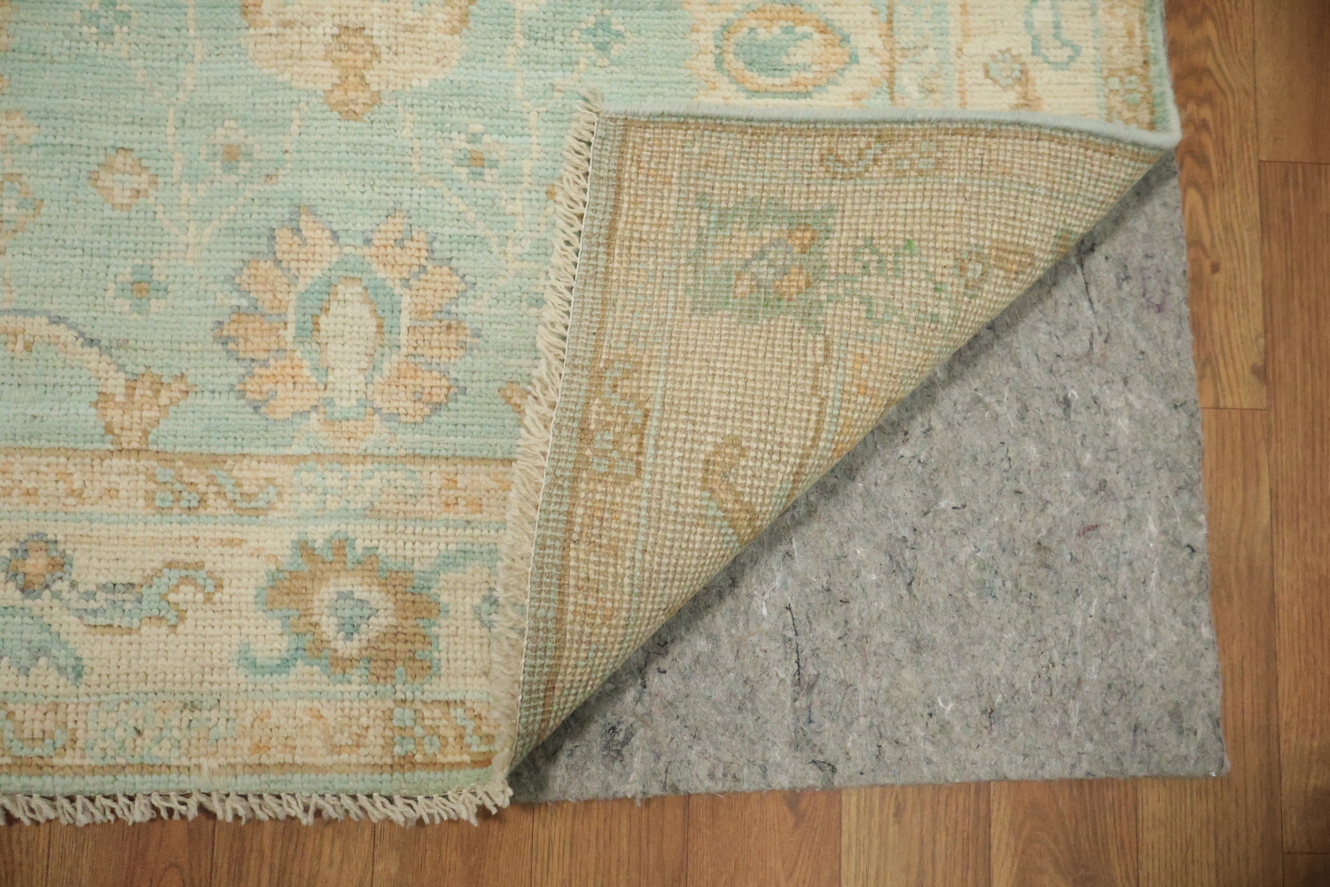 Vegetable Dye Oushak Turkish Foyer Rug 3x4