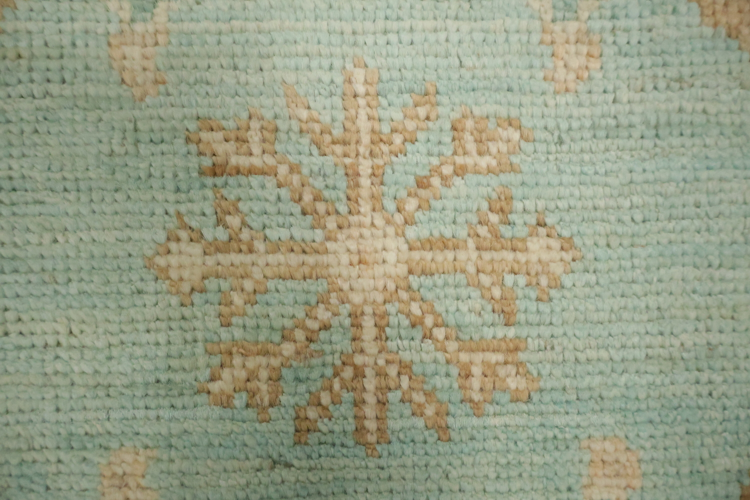 Vegetable Dye Oushak Turkish Foyer Rug 3x4