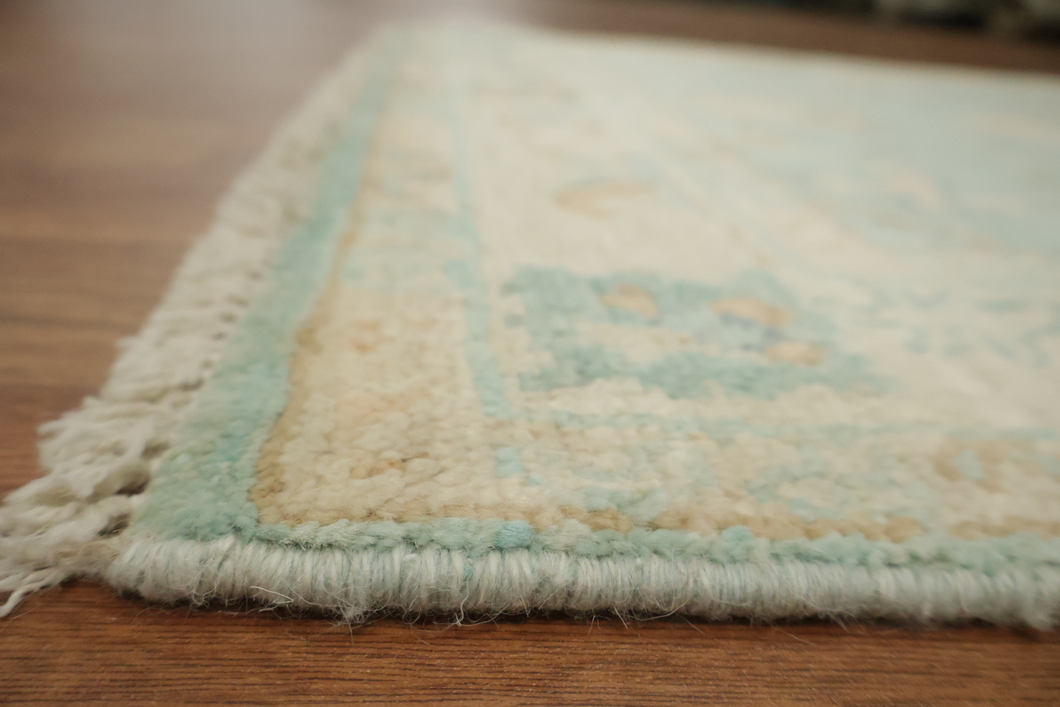 Vegetable Dye Oushak Turkish Foyer Rug 3x4