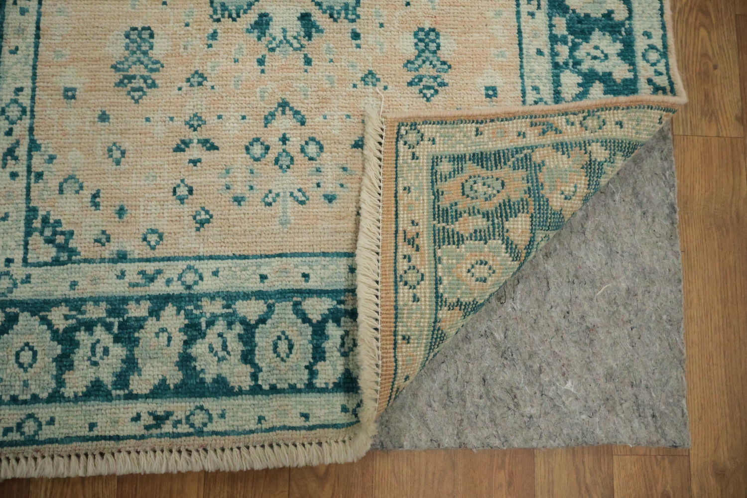 Vegetable Dye Oushak Turkish Foyer Rug 3x4