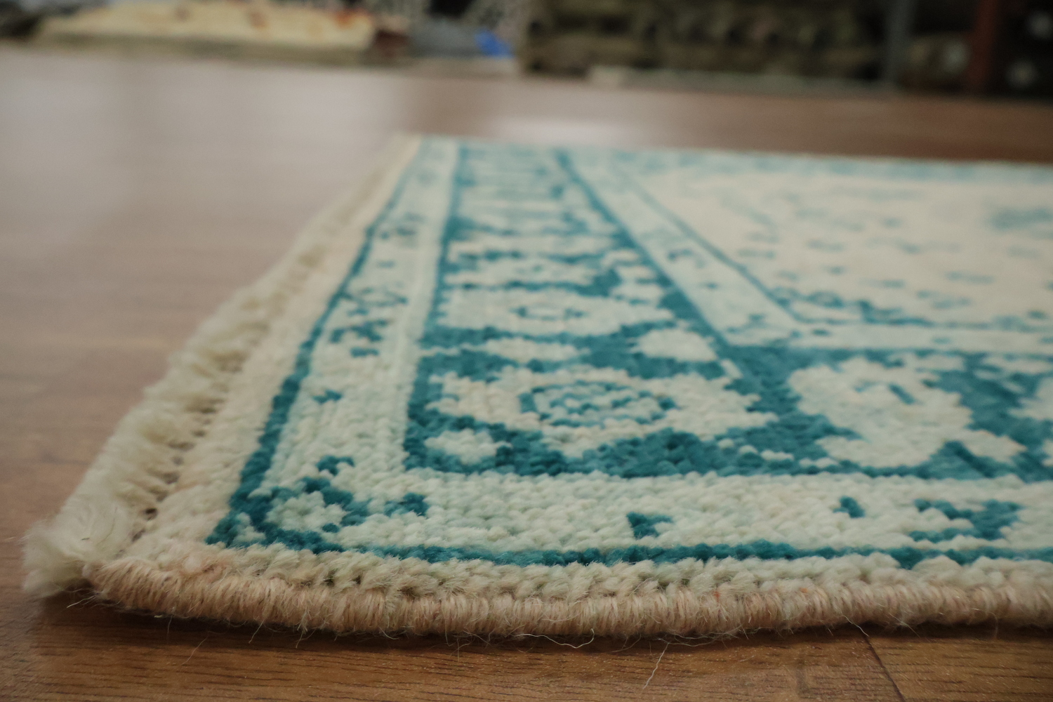 Vegetable Dye Oushak Turkish Foyer Rug 3x4