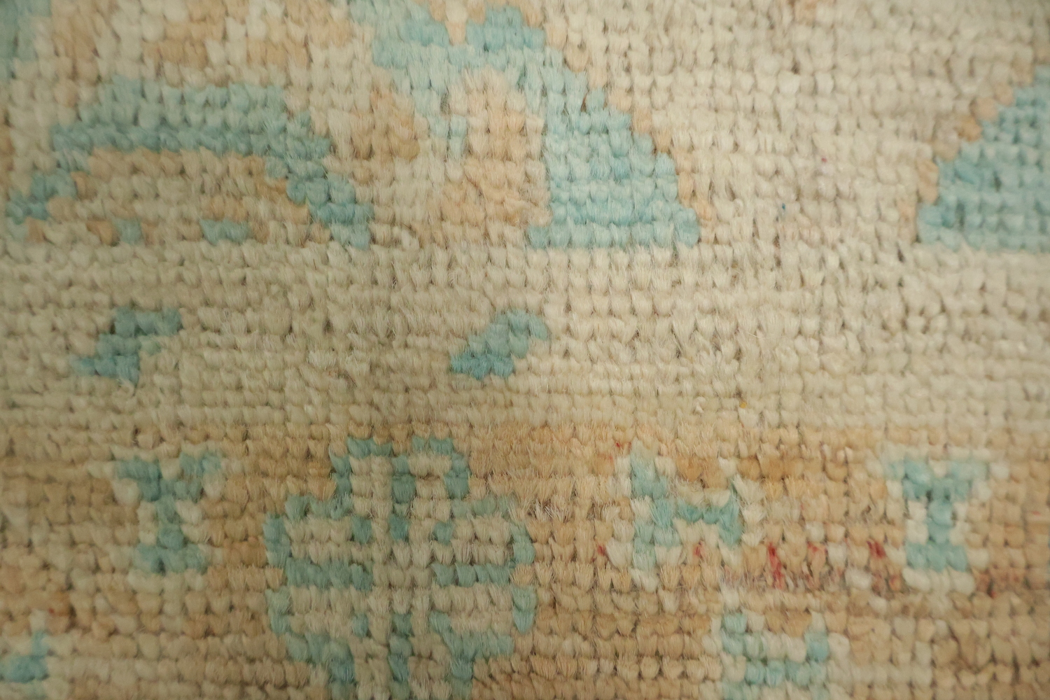 Vegetable Dye Oushak Turkish Accent Rug 3x4