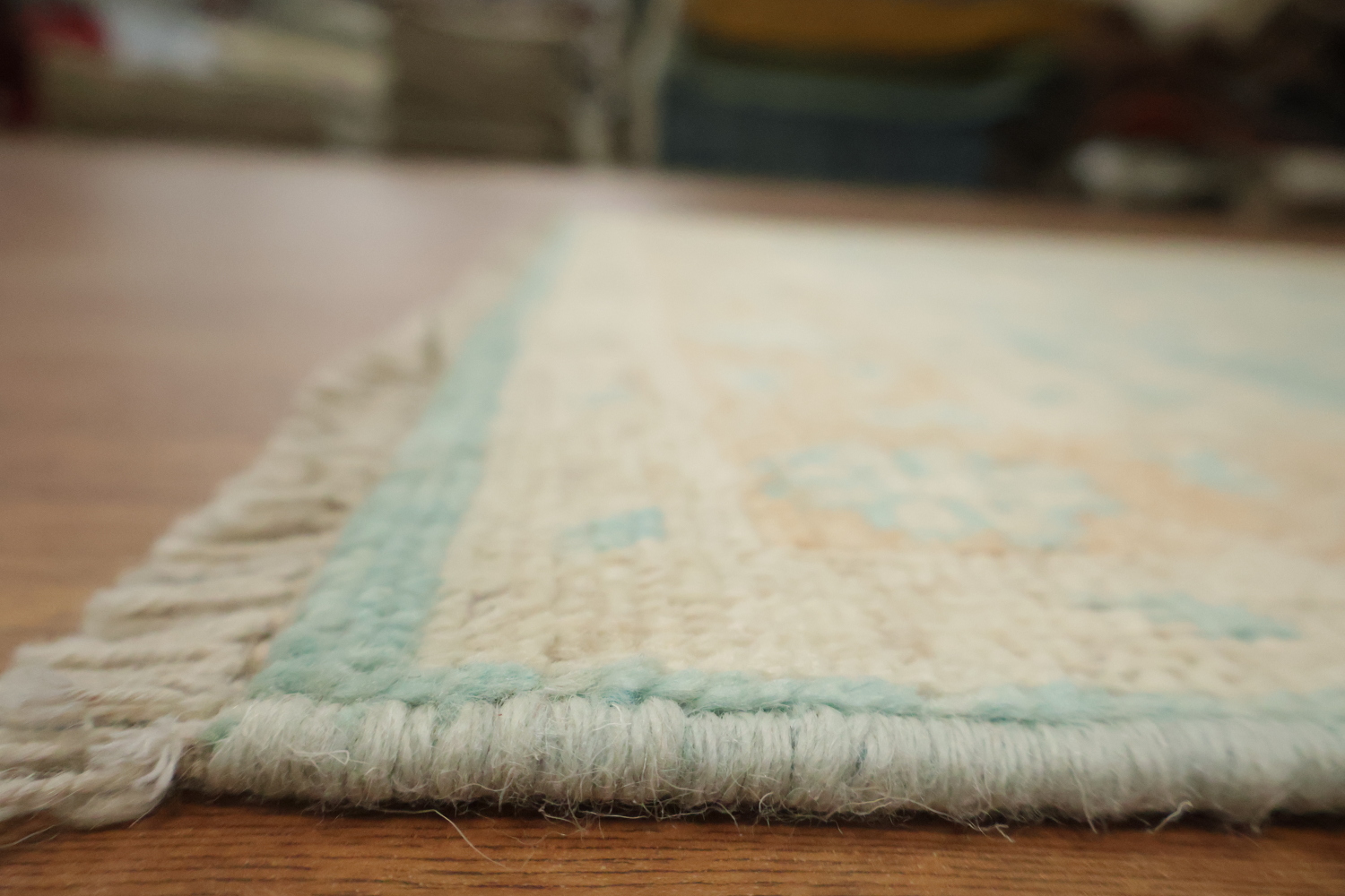 Vegetable Dye Oushak Turkish Accent Rug 3x4