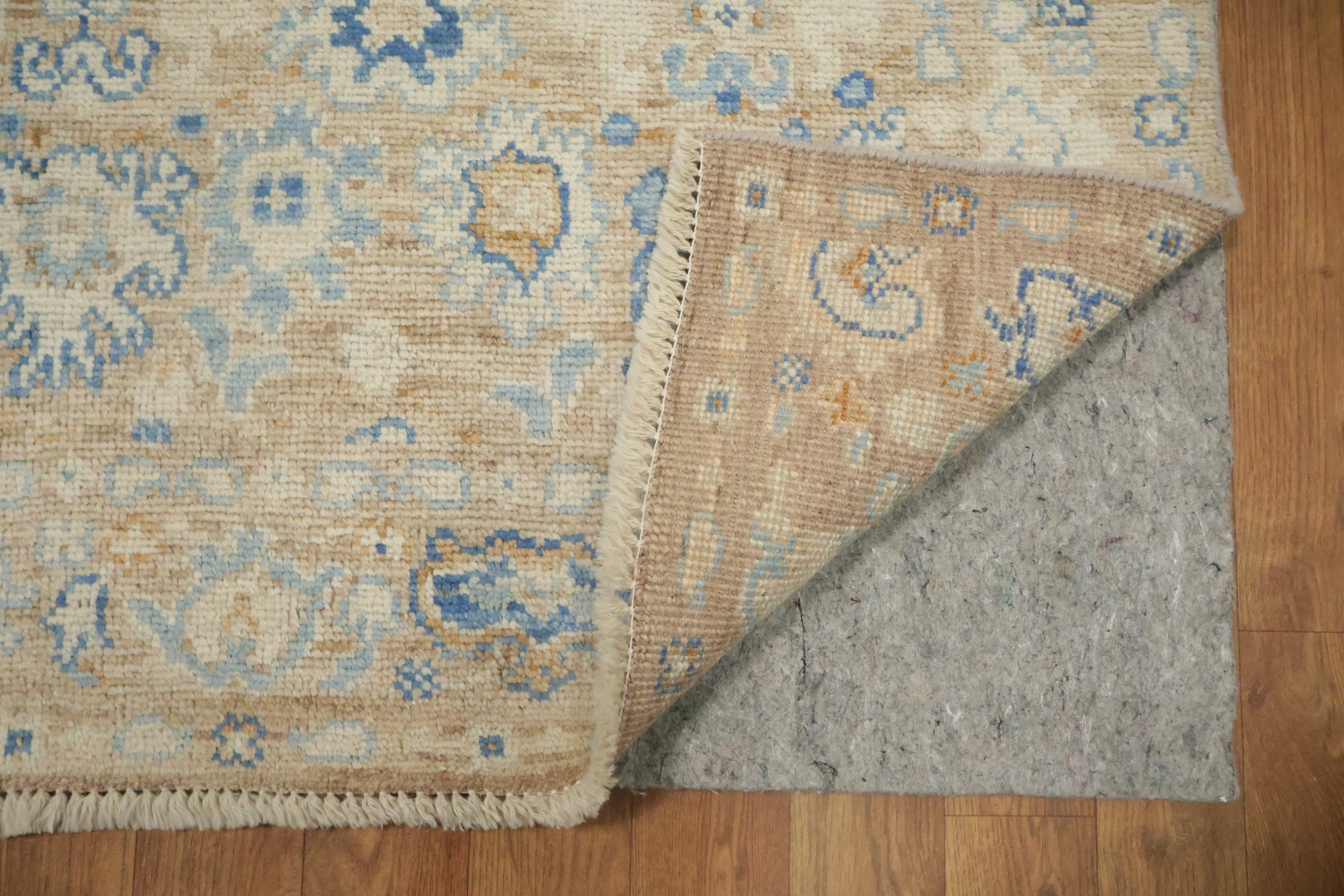 Vegetable Dye Oushak Turkish Foyer Rug 3x4