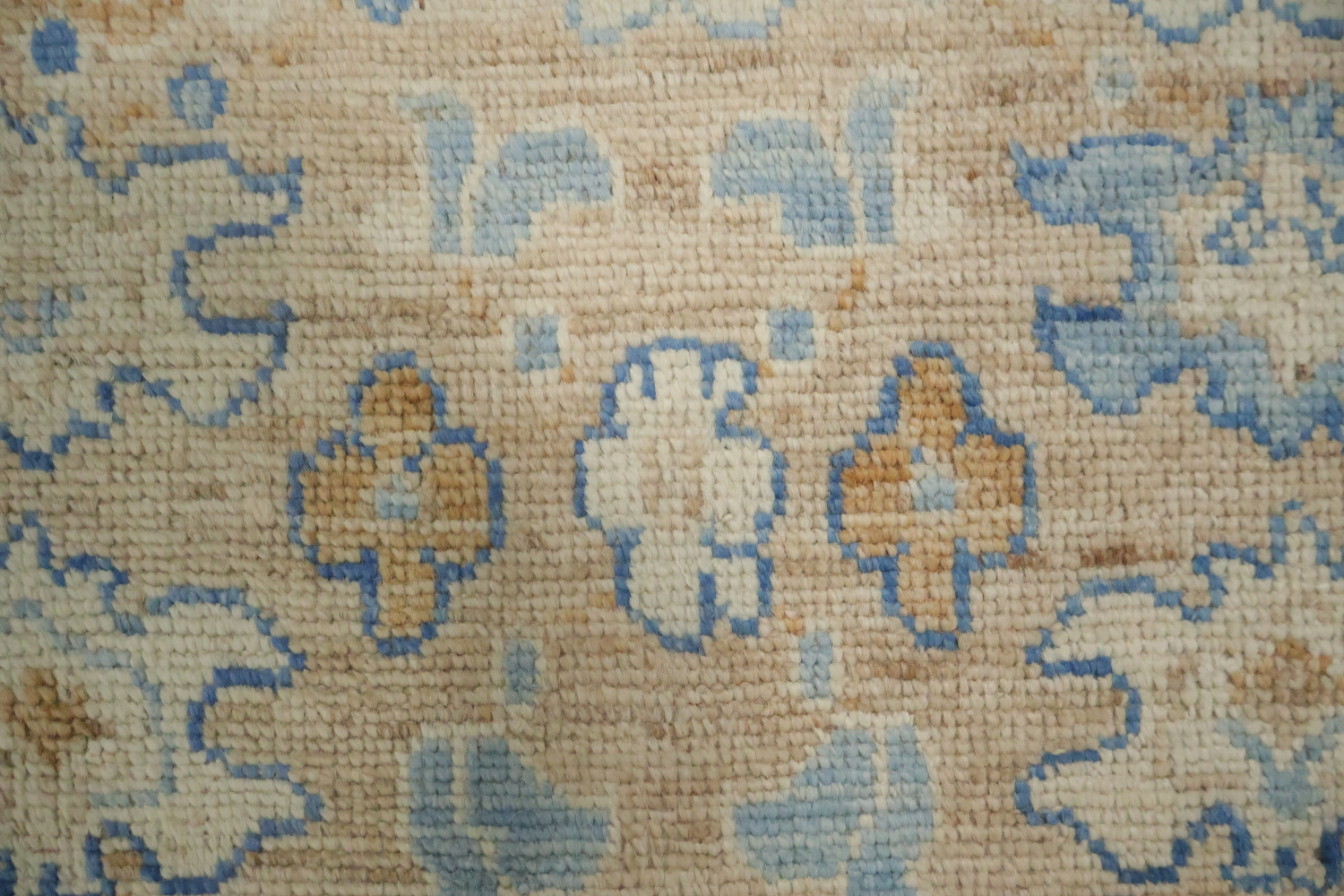 Vegetable Dye Oushak Turkish Foyer Rug 3x4