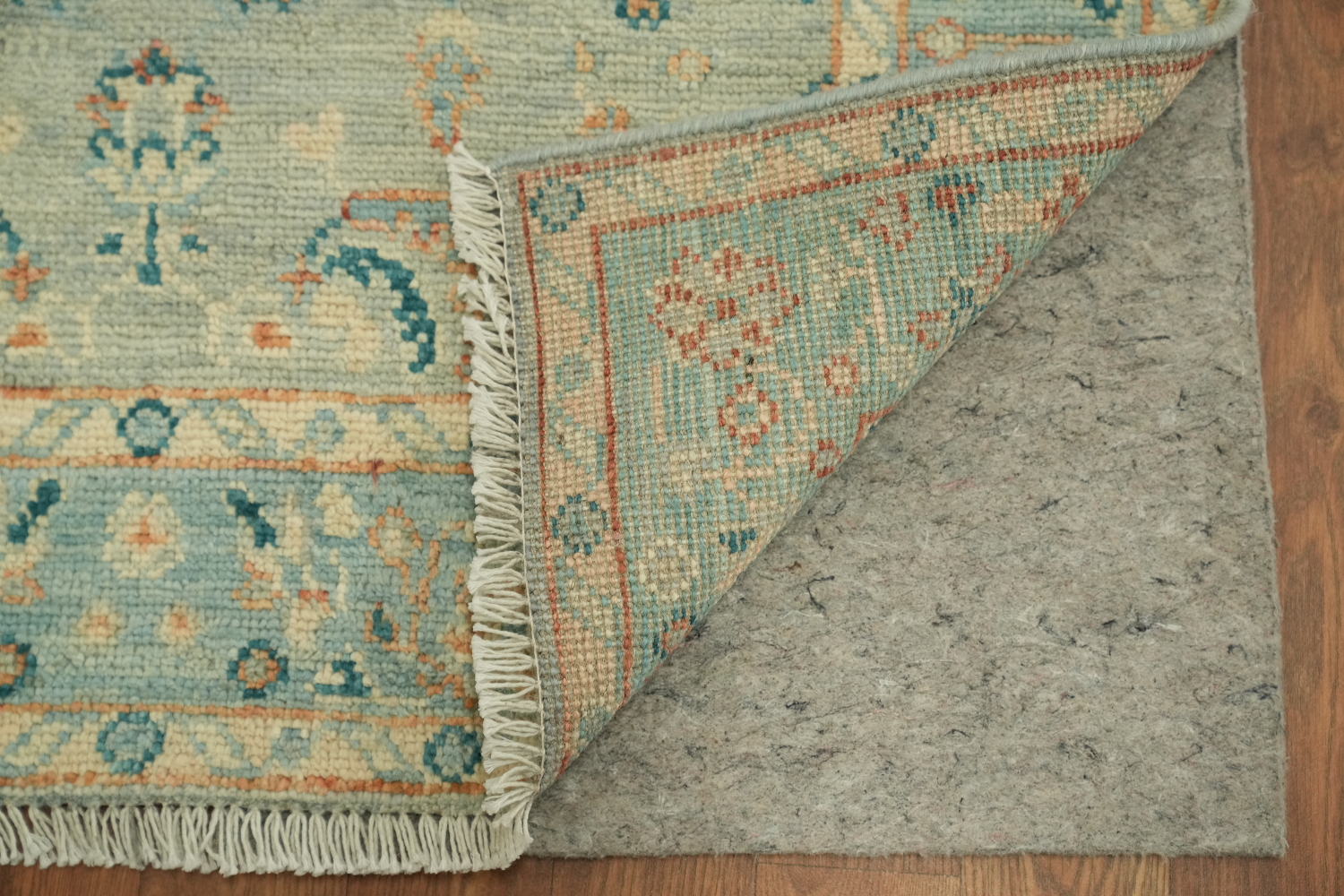 Floral Oushak Vegetable Dye Wool Rug 3x4