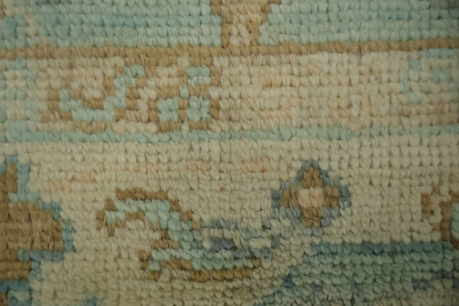 Vegetable Dye Oushak Turkish Accent Rug 3x4