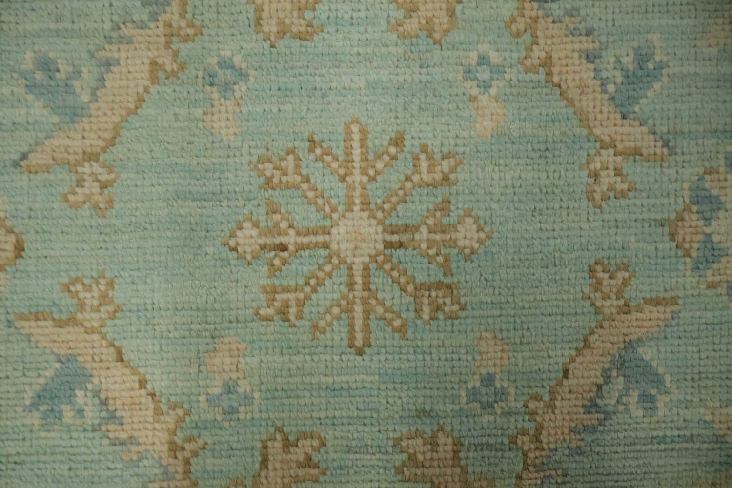 Vegetable Dye Oushak Turkish Accent Rug 3x4