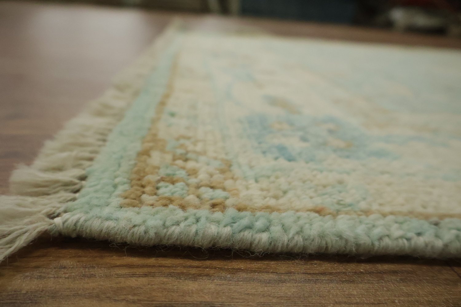 Vegetable Dye Oushak Turkish Accent Rug 3x4
