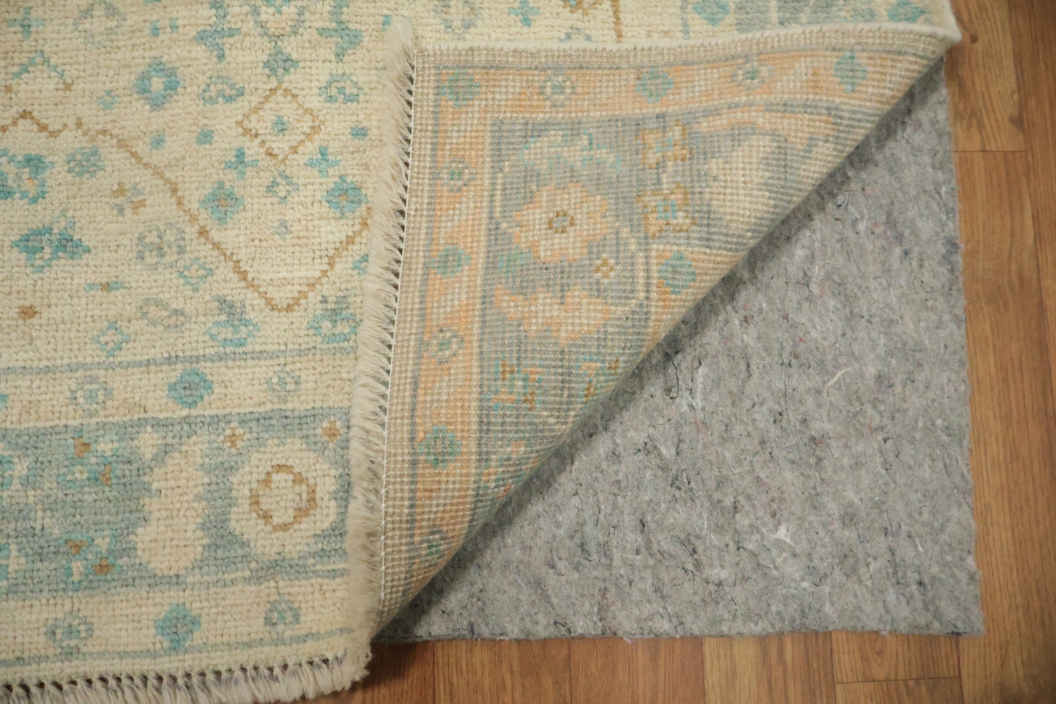 Vegetable Dye Oushak Turkish Foyer Rug 3x4