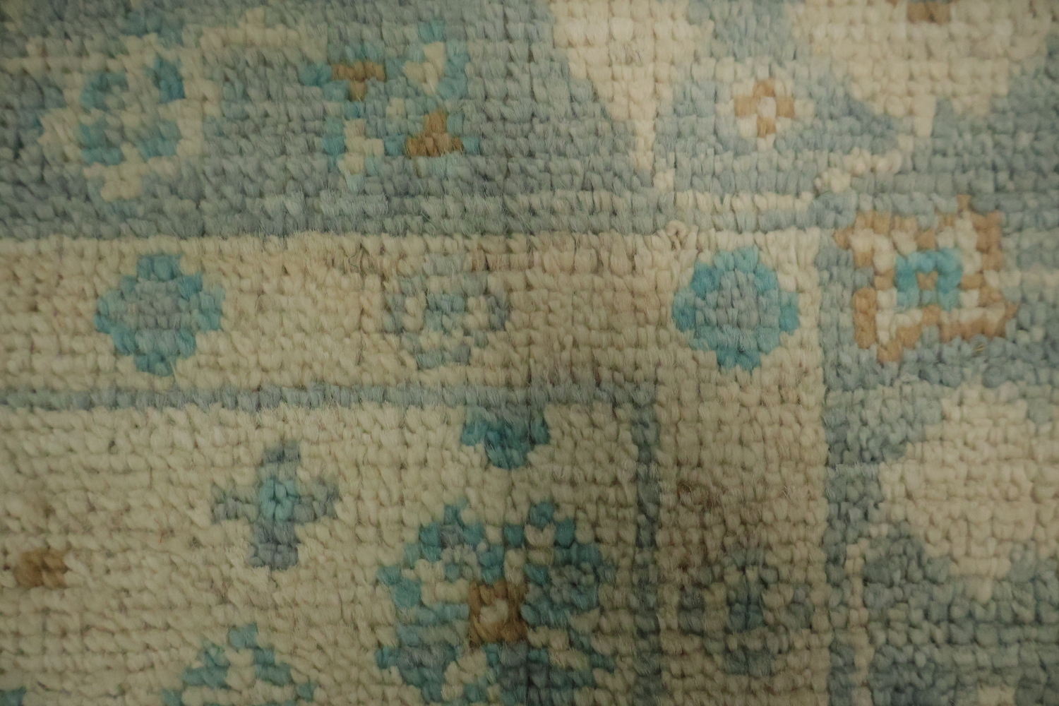Vegetable Dye Oushak Turkish Foyer Rug 3x4