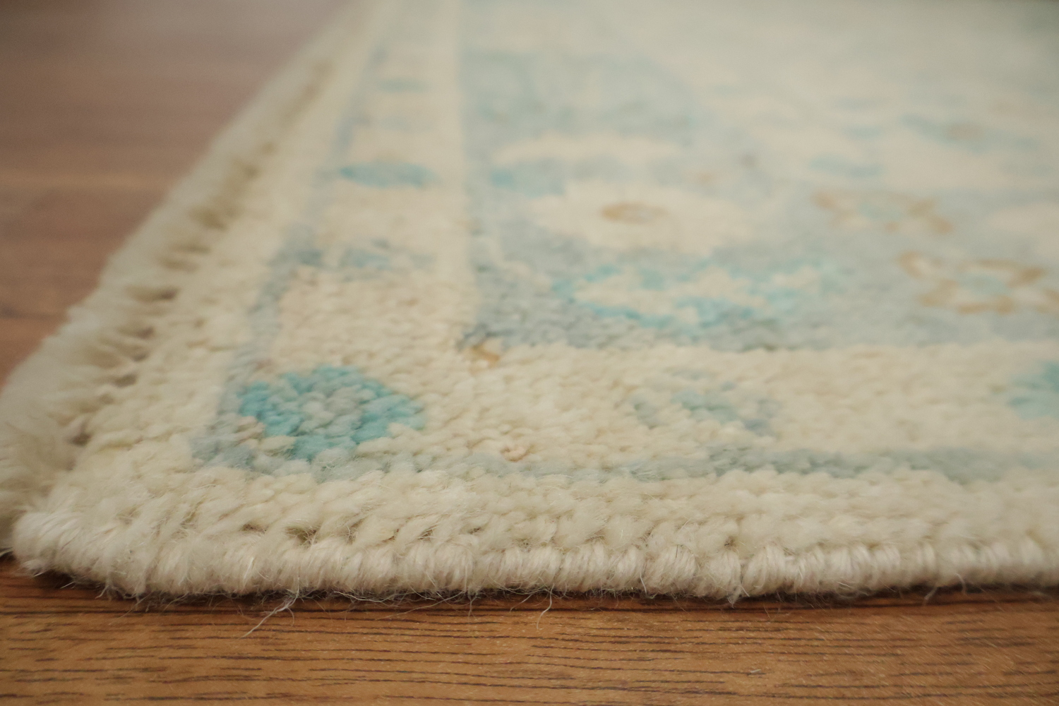 Vegetable Dye Oushak Turkish Foyer Rug 3x4