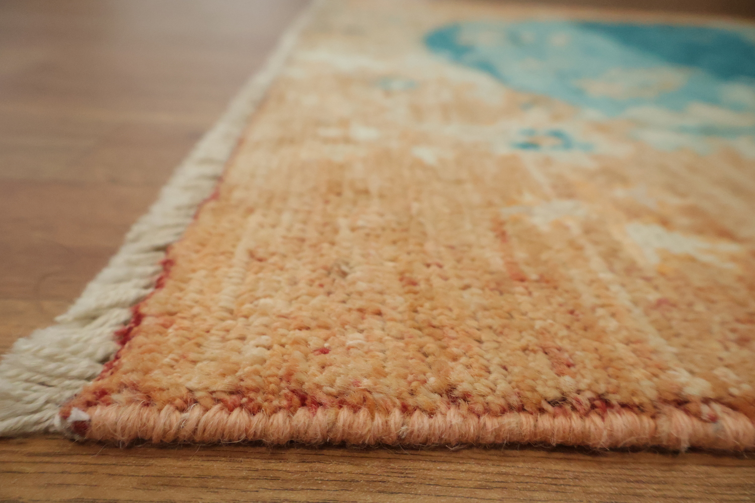 Animal Pictorial Oushak Vegetable Dye Accent Rug 3x4