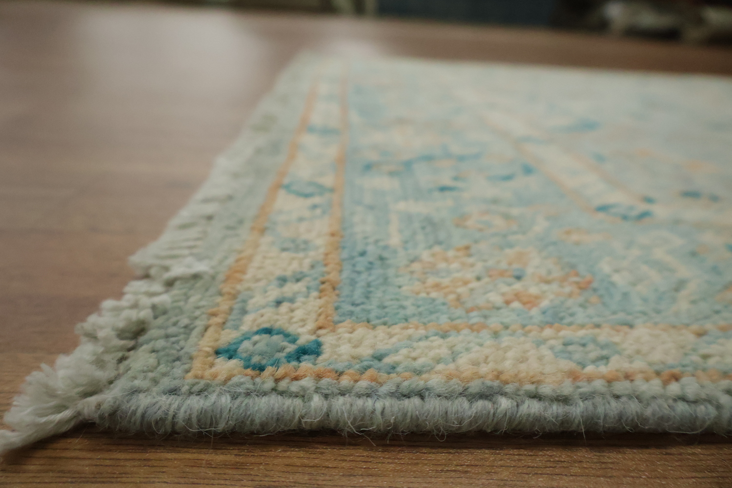 Vegetable Dye Oushak Turkish Accent Rug 3x4