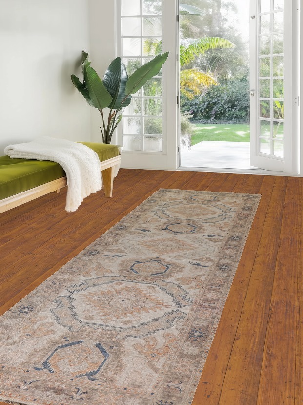 Vegetable Dye Sultanabad Ziegler Wool Runner Rug 3x10