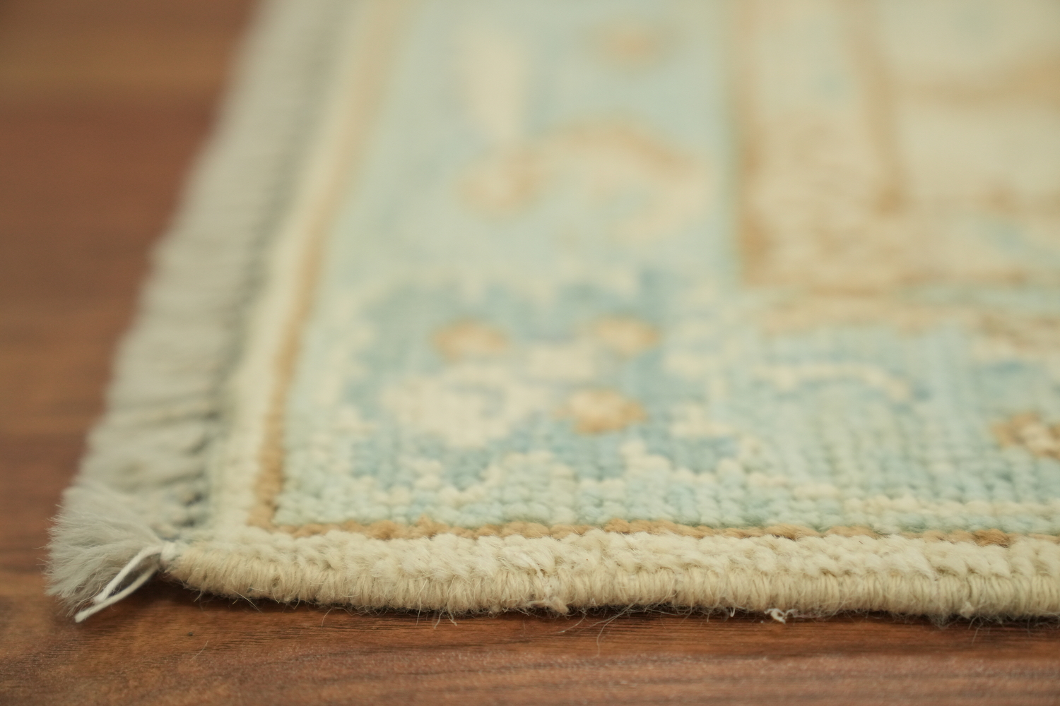 Vegetable Dye Oushak Turkish Accent Rug 2x4