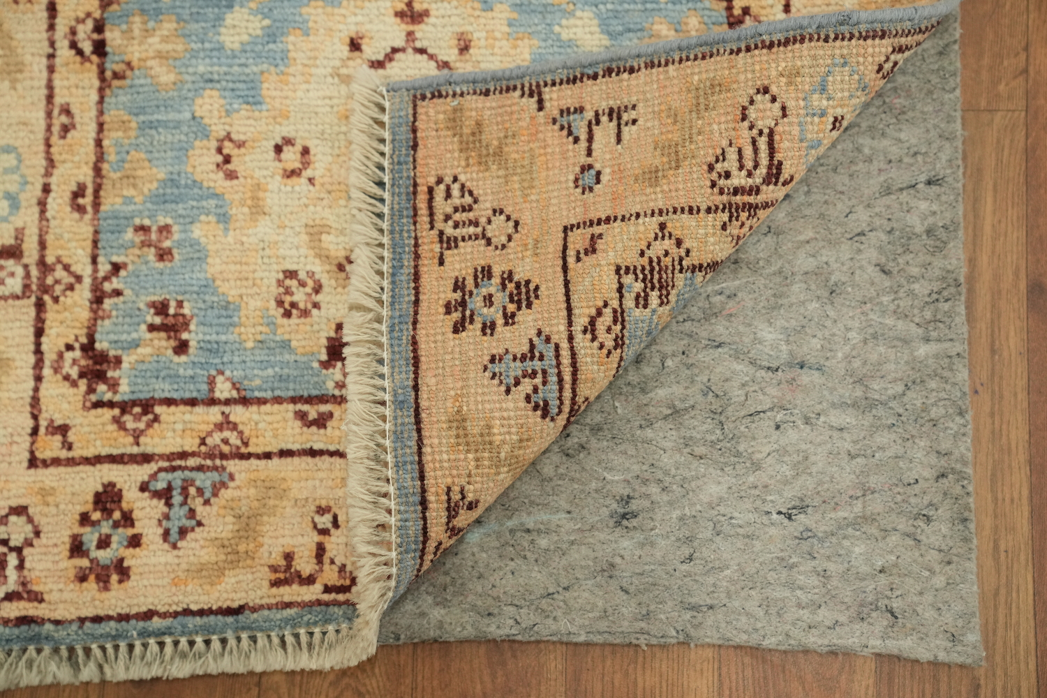 Vegetable Dye Oushak Turkish Foyer Rug 2x4