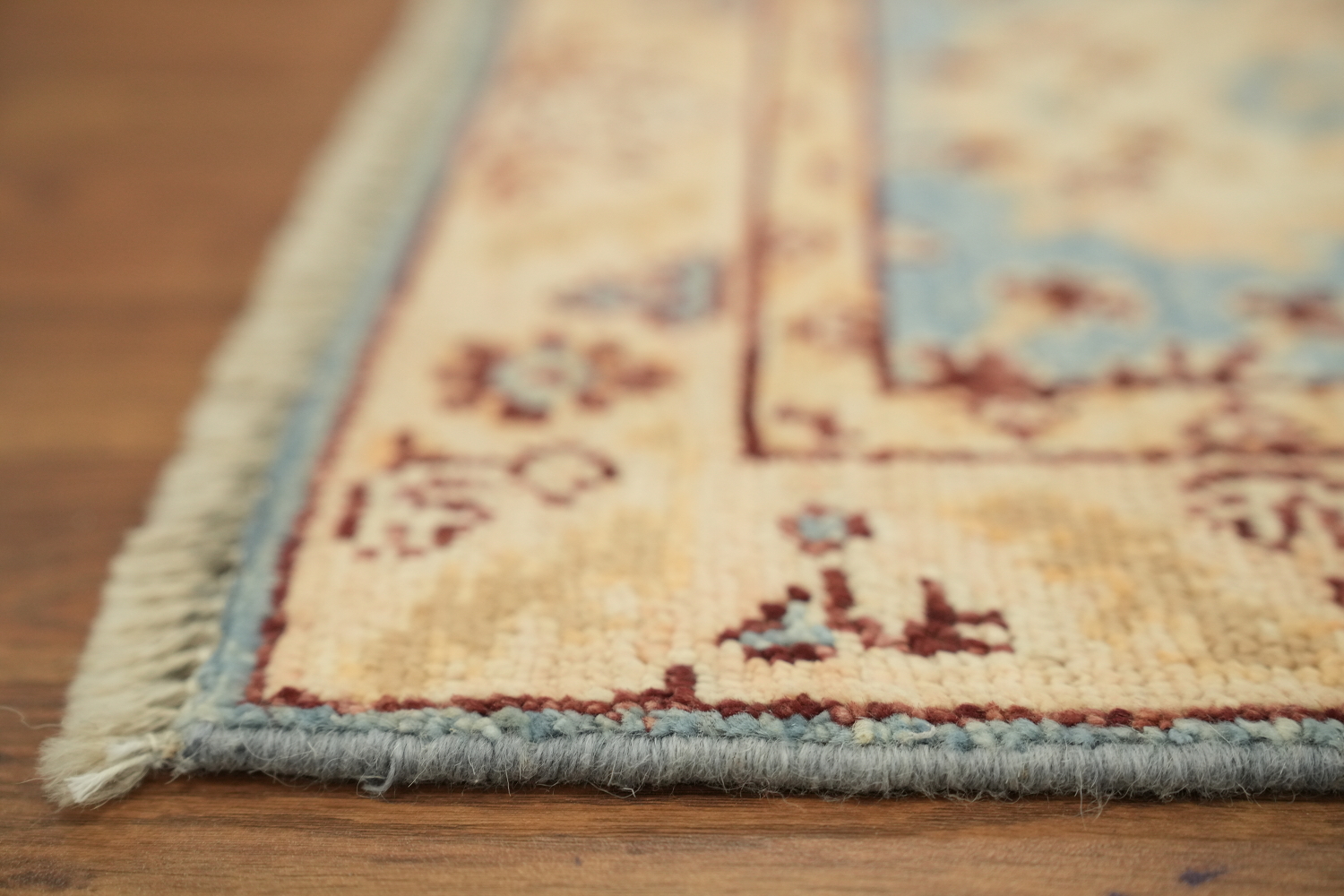 Vegetable Dye Oushak Turkish Foyer Rug 2x4