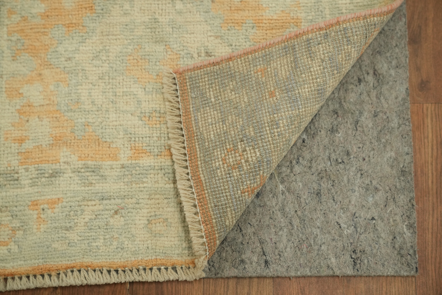 Vegetable Dye Oushak Turkish Accent Rug 2x4