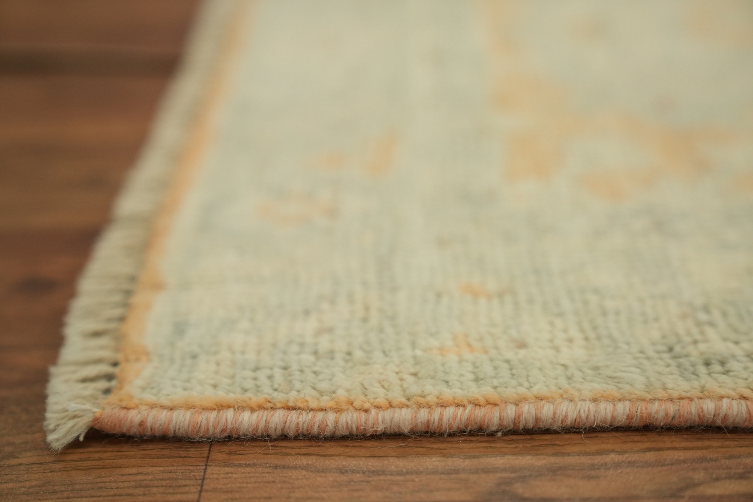 Vegetable Dye Oushak Turkish Accent Rug 2x4