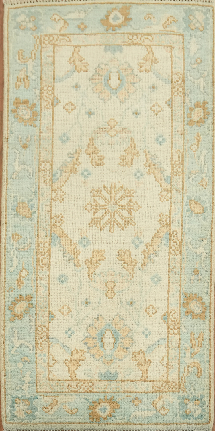 Vegetable Dye Oushak Oriental Foyer Rug 2x4