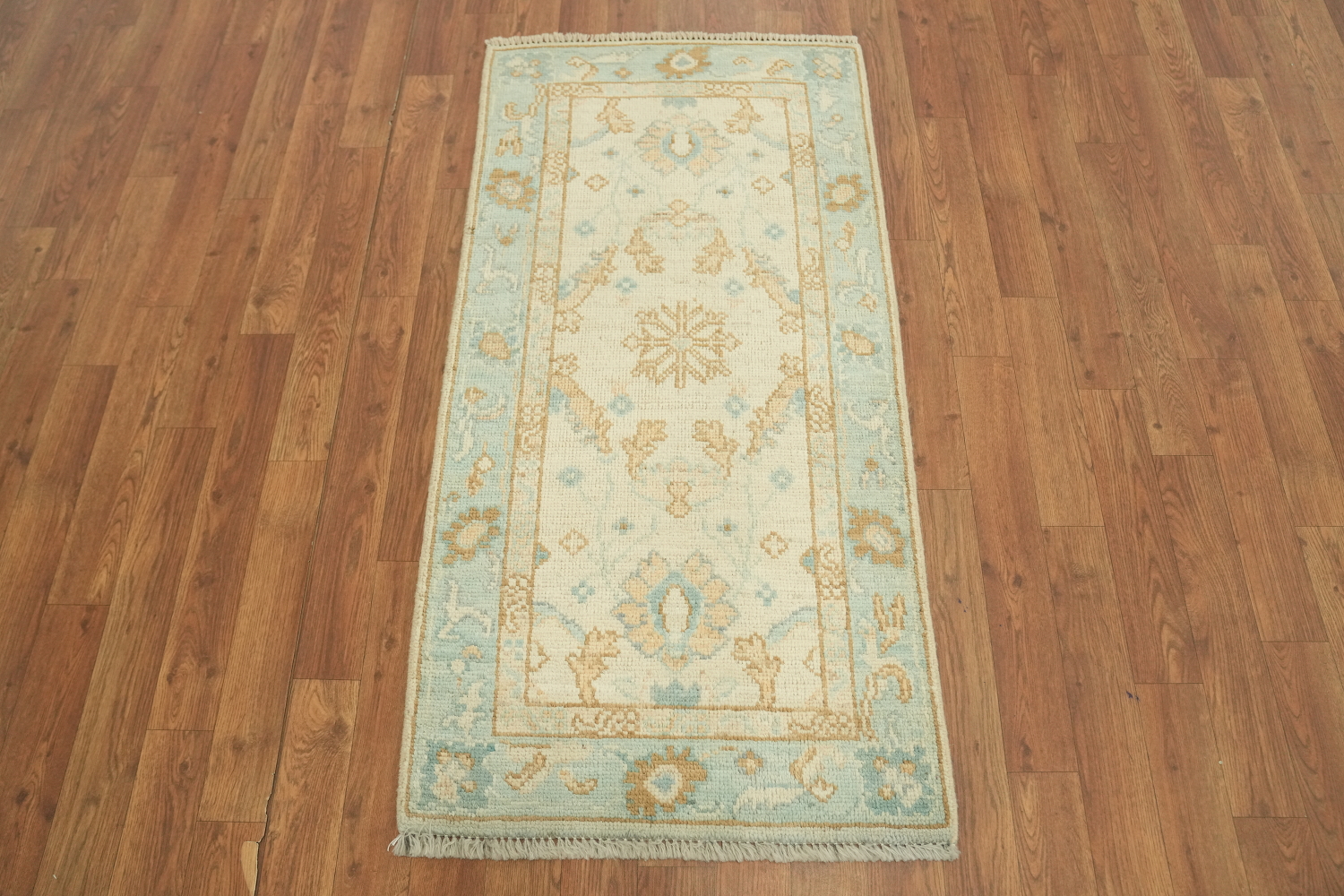 Vegetable Dye Oushak Oriental Foyer Rug 2x4