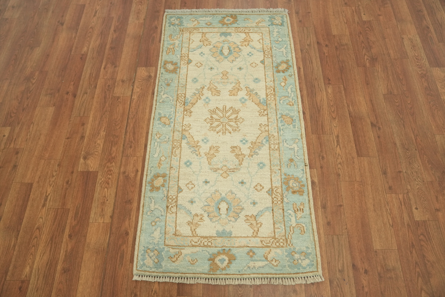 Vegetable Dye Oushak Oriental Foyer Rug 2x4