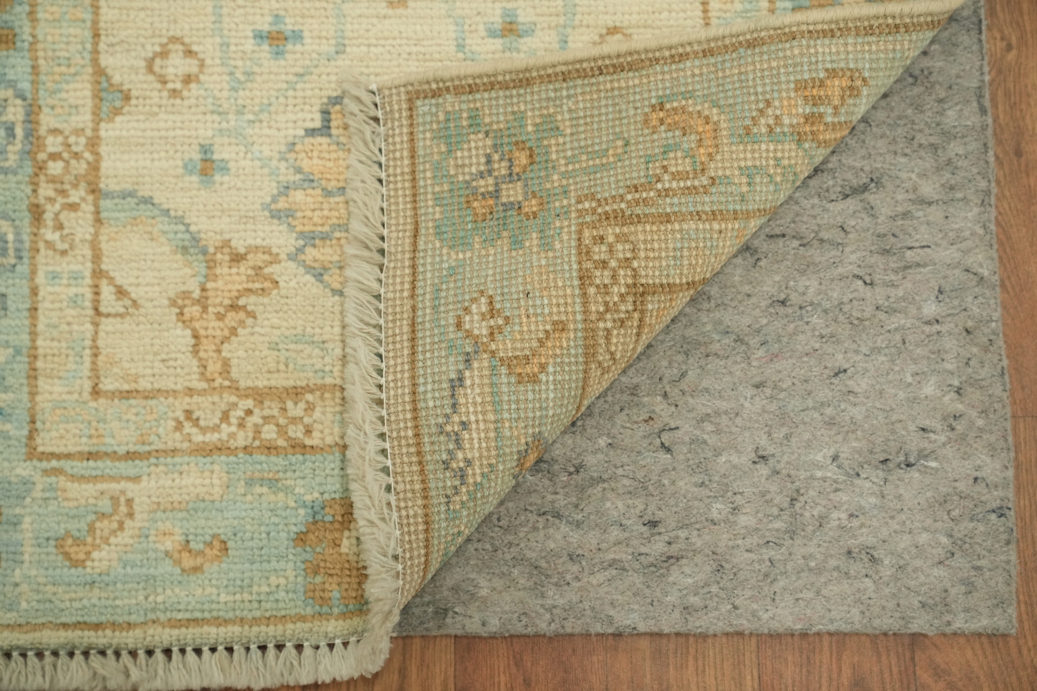Wool Oushak Vegetable Dye Foyer Rug 2x4