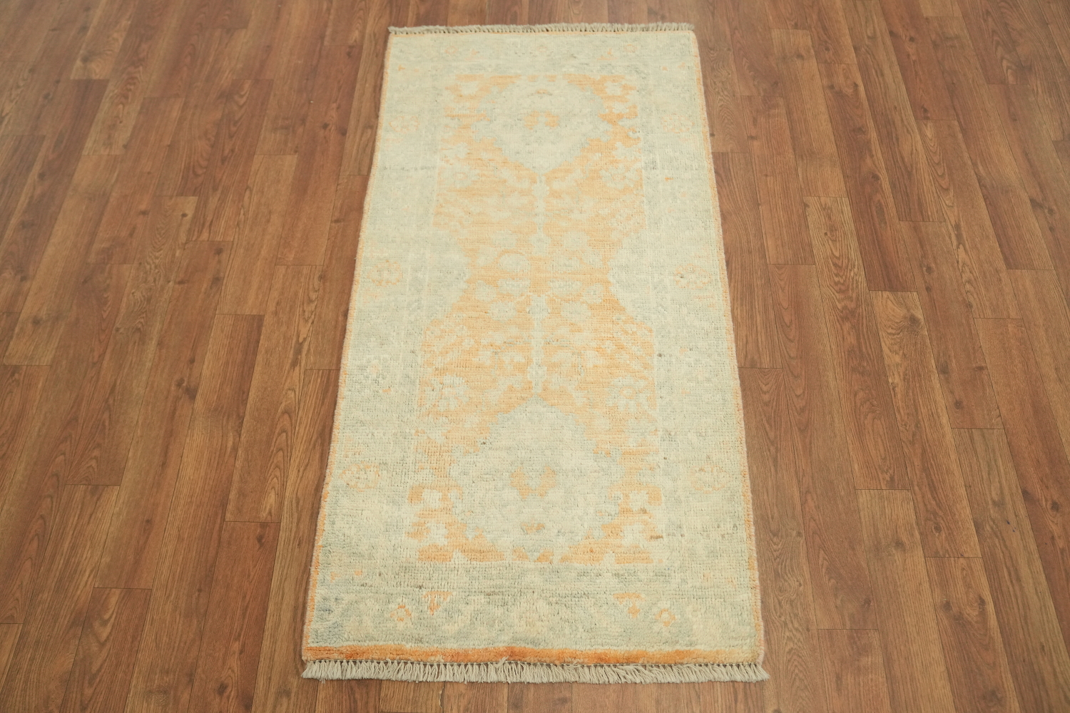 Vegetable Dye Oushak Turkish Accent Rug 2x4