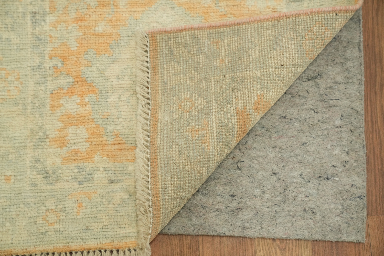Vegetable Dye Oushak Turkish Accent Rug 2x4